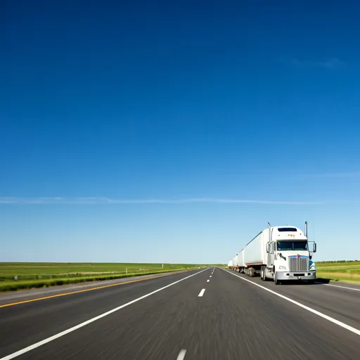 Heavy transport truck